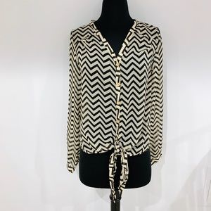 CALS Tie Front Blouse